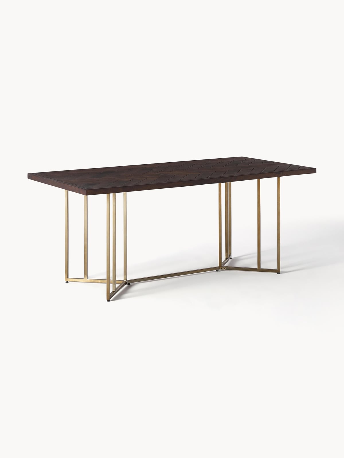 Nunthorpe Mango Wood Dining Table with Herringbone Pattern, in various sizes