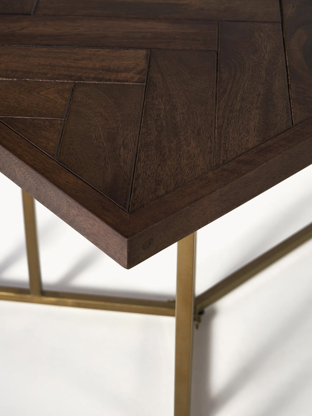Nunthorpe Mango Wood Dining Table with Herringbone Pattern, in various sizes