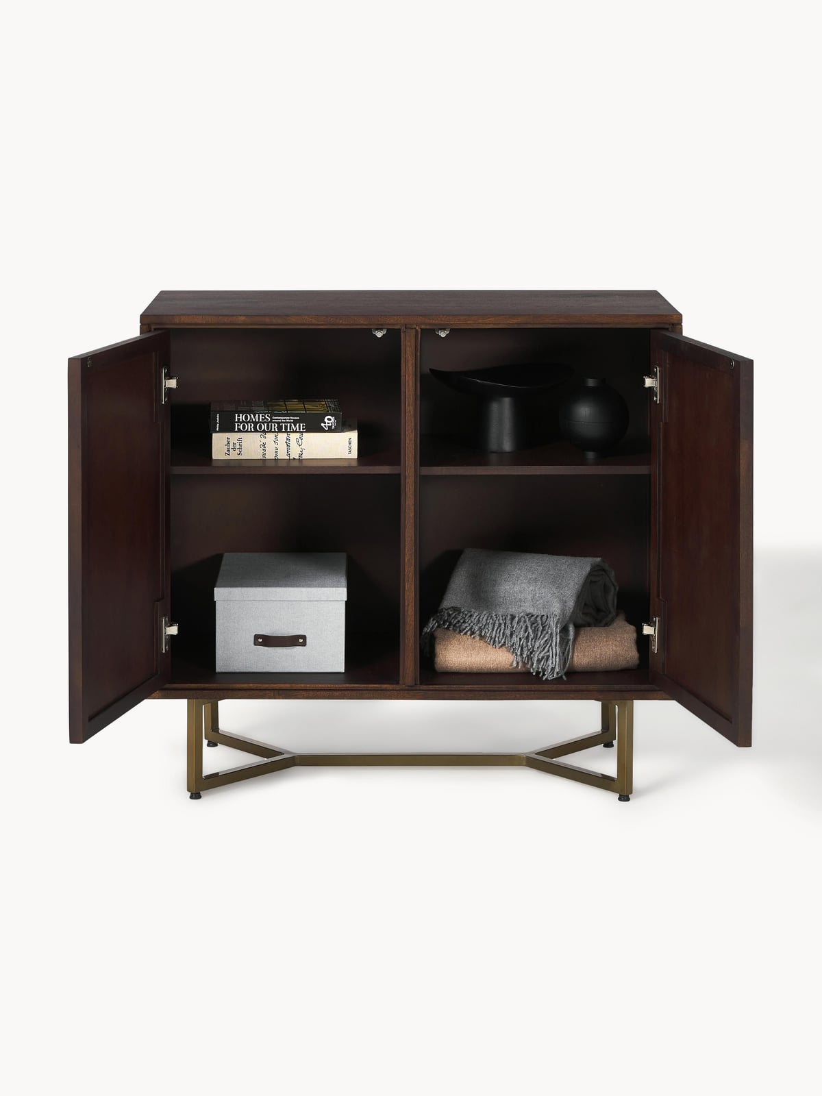 Nunthorpe Mango Wood Sideboard with Herringbone Pattern