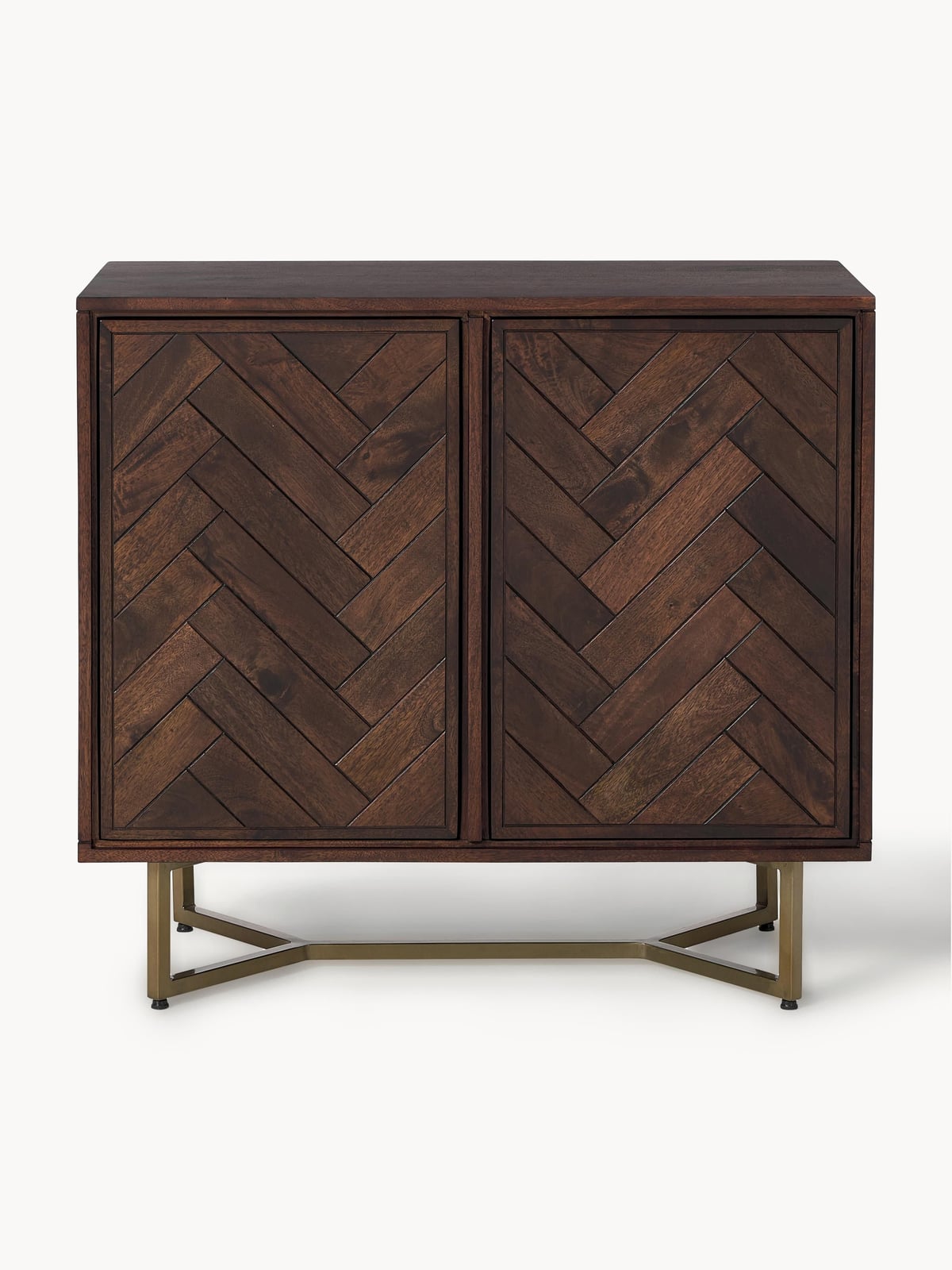 Nunthorpe Mango Wood Sideboard with Herringbone Pattern