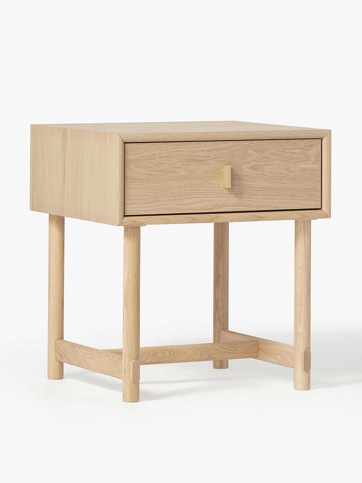 Nunthorpe Oak Wood Bedside Table with Drawer