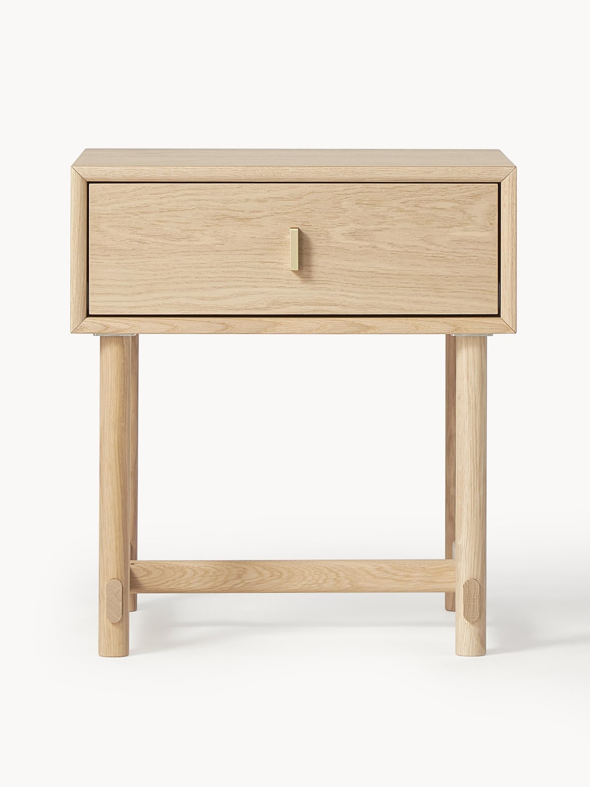 Nunthorpe Oak Wood Bedside Table with Drawer