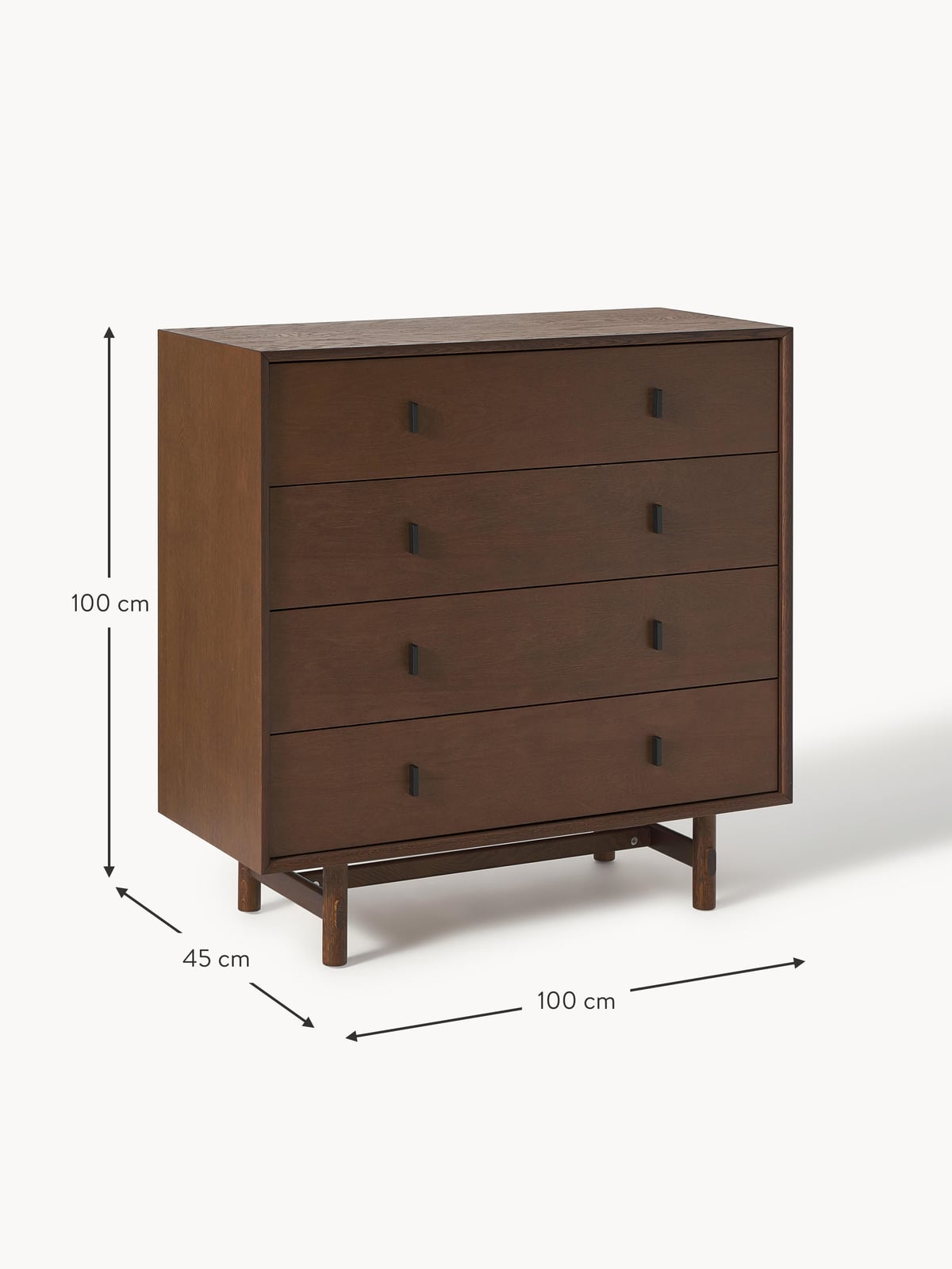Nunthorpe Oak Wood Chest of Drawers