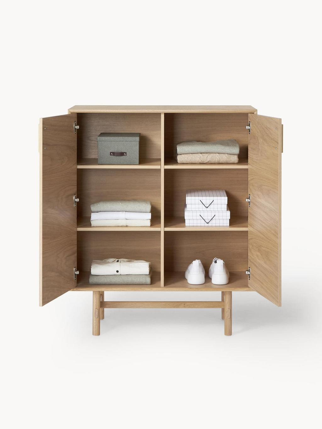 Nunthorpe Oak Wood Highboard