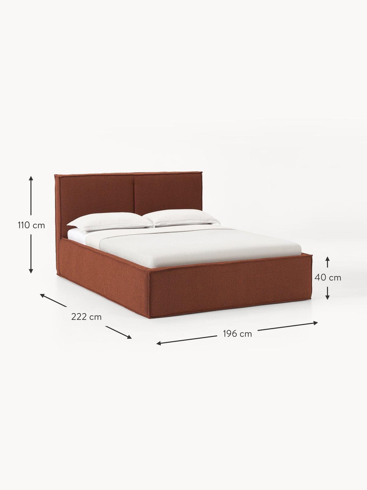 Nunthorpe Upholstered Bouclé Bed