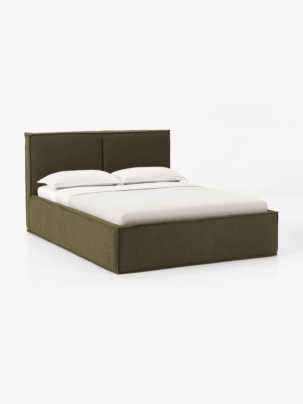 Nunthorpe Upholstered Bouclé Bed with Storage