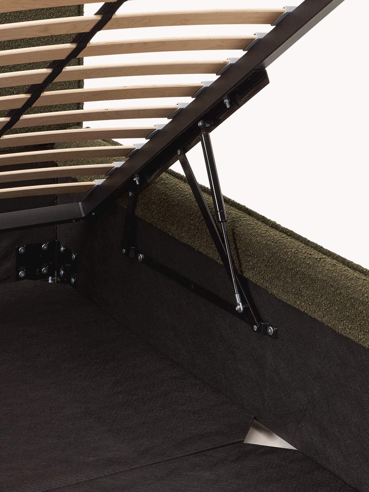 Nunthorpe Upholstered Bouclé Bed with Storage