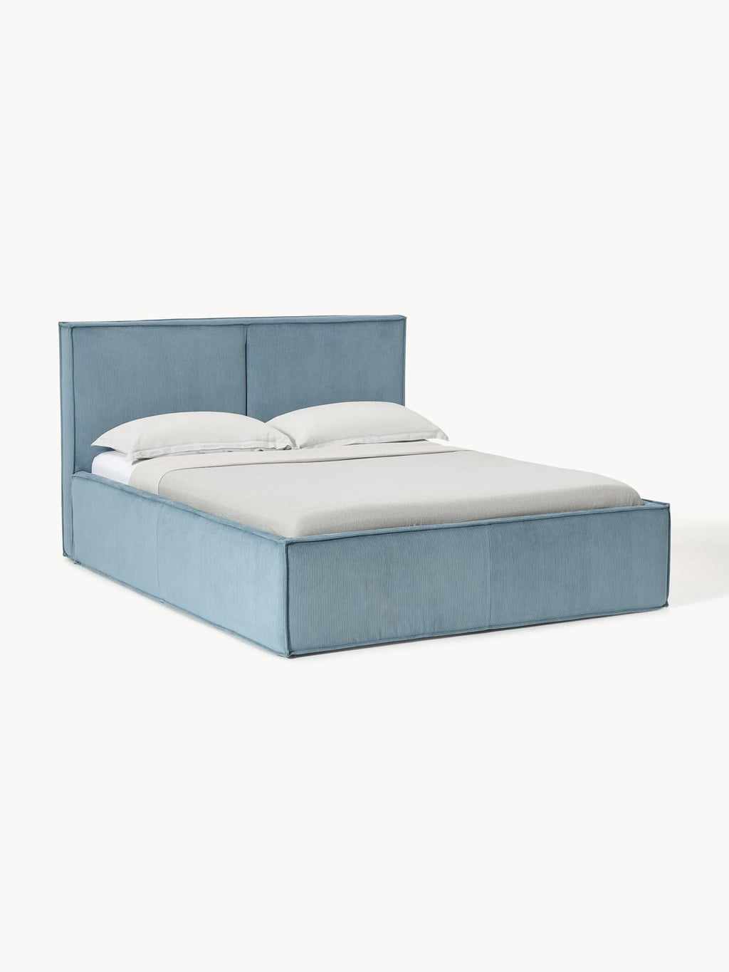 Nunthorpe Upholstered Corduroy Bed with Storage Space