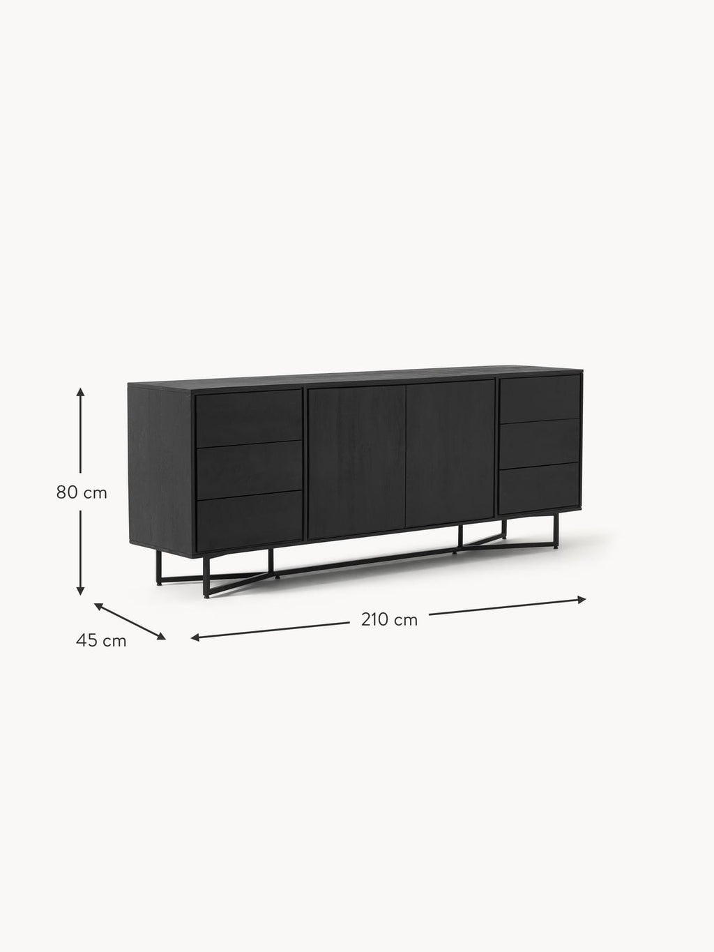 Nunthorpe XL Mango Wood Sideboard