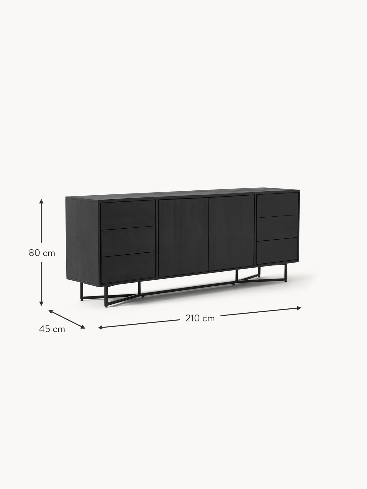 Nunthorpe XL Mango Wood Sideboard