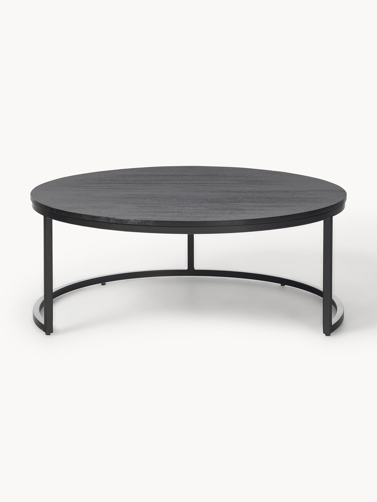 Oakhurst Round Mango Wood Coffee Tables, Set of 2