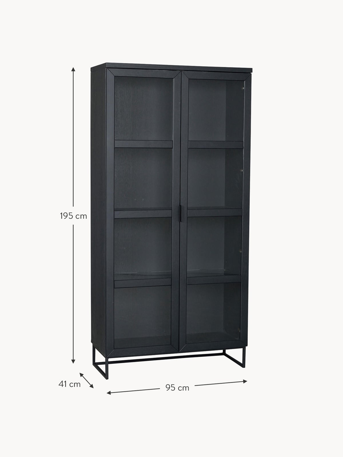 Oakley Oak Wood Display Cabinet