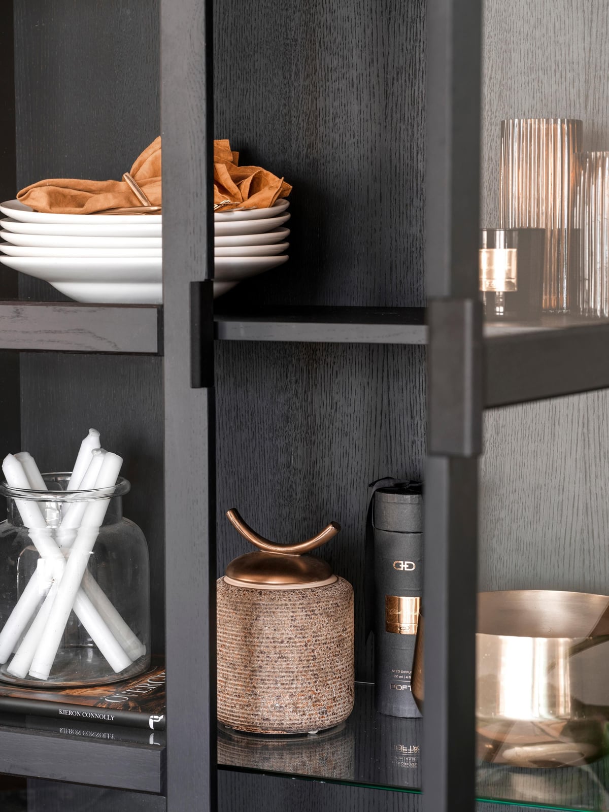 Oakley Oak Wood Display Cabinet