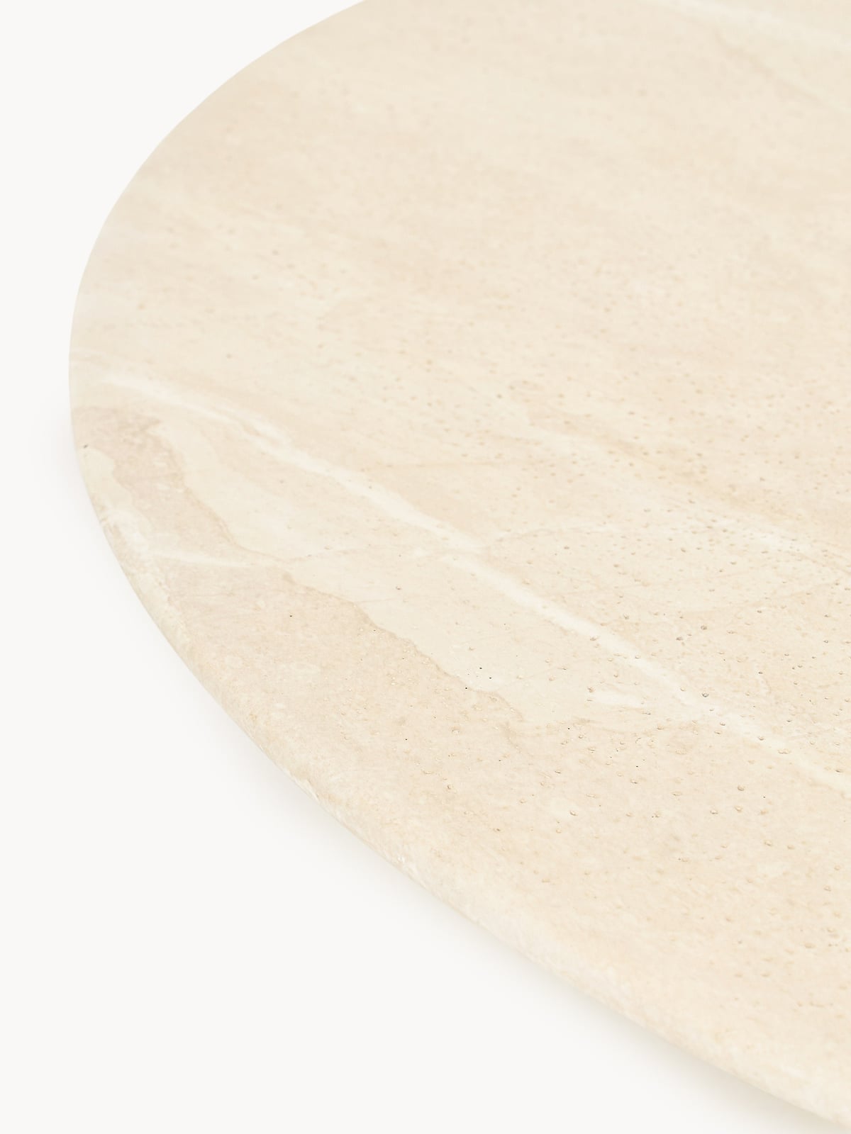 Oakley XL Travertine Effect Round Coffee Table