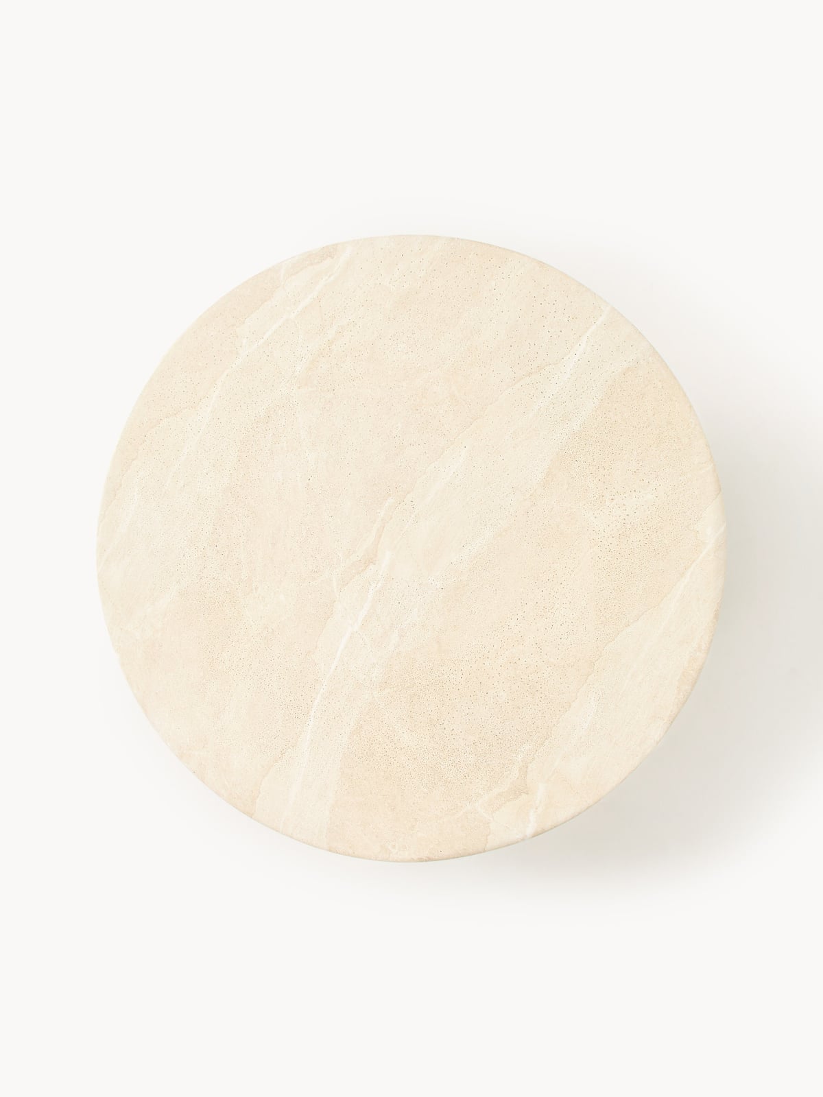 Oakley XL Travertine Effect Round Coffee Table