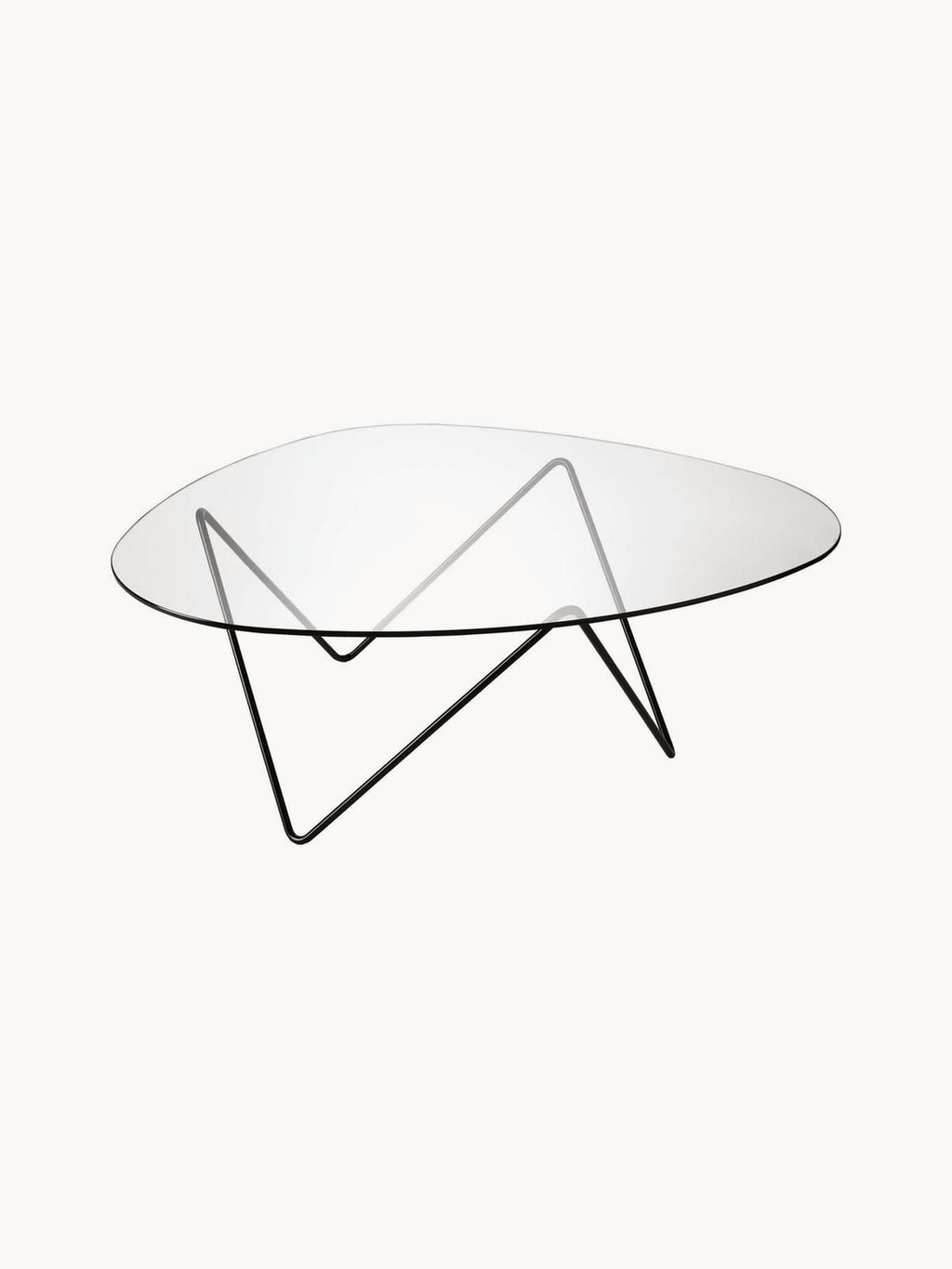 Oakmere Handmade Oval Coffee Table with Glass Top