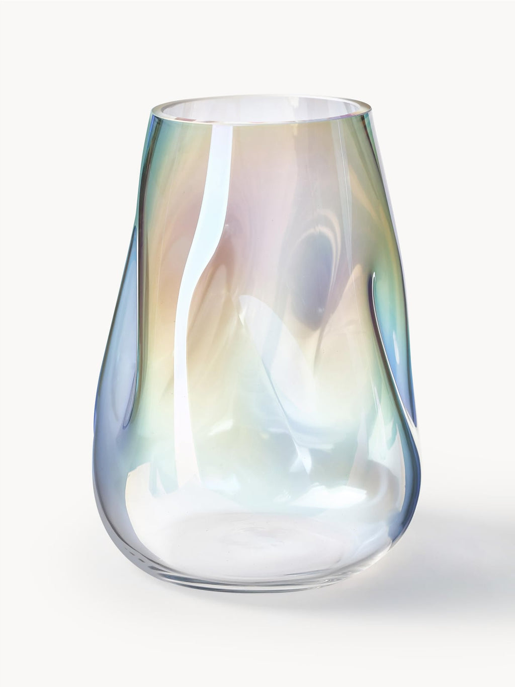 Oakmere Mouth-Blown Glass Vase, H 26 cm