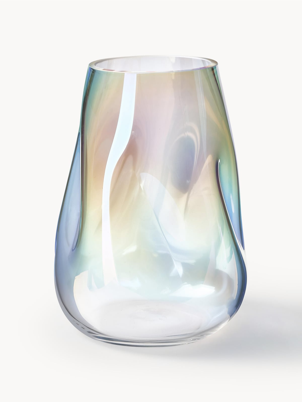 Oakmere Mouth-Blown Glass Vase, H 26 cm