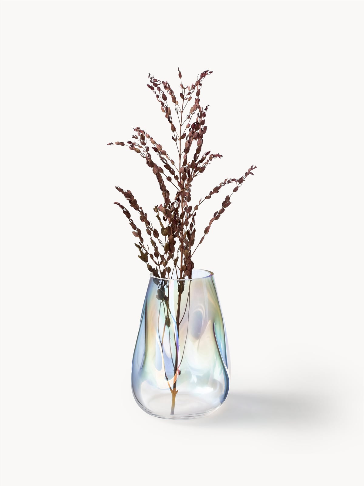 Oakmere Mouth-Blown Glass Vase, H 26 cm