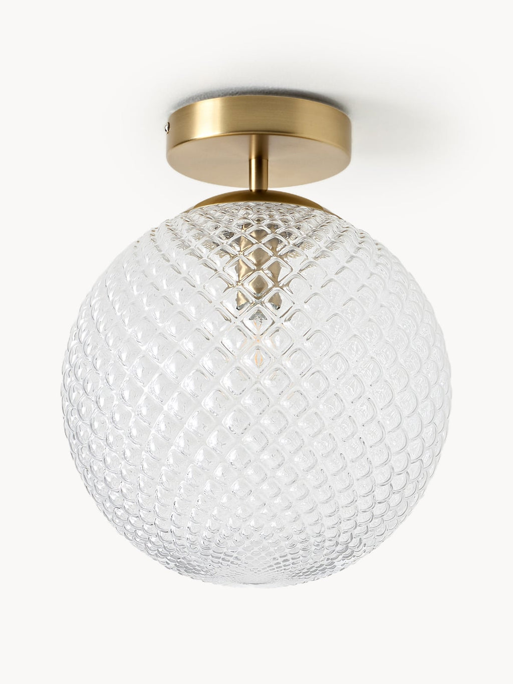 Oakmere Small Glass Ceiling Lamp Lorna