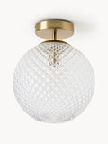 Oakmere Small Glass Ceiling Lamp Lorna
