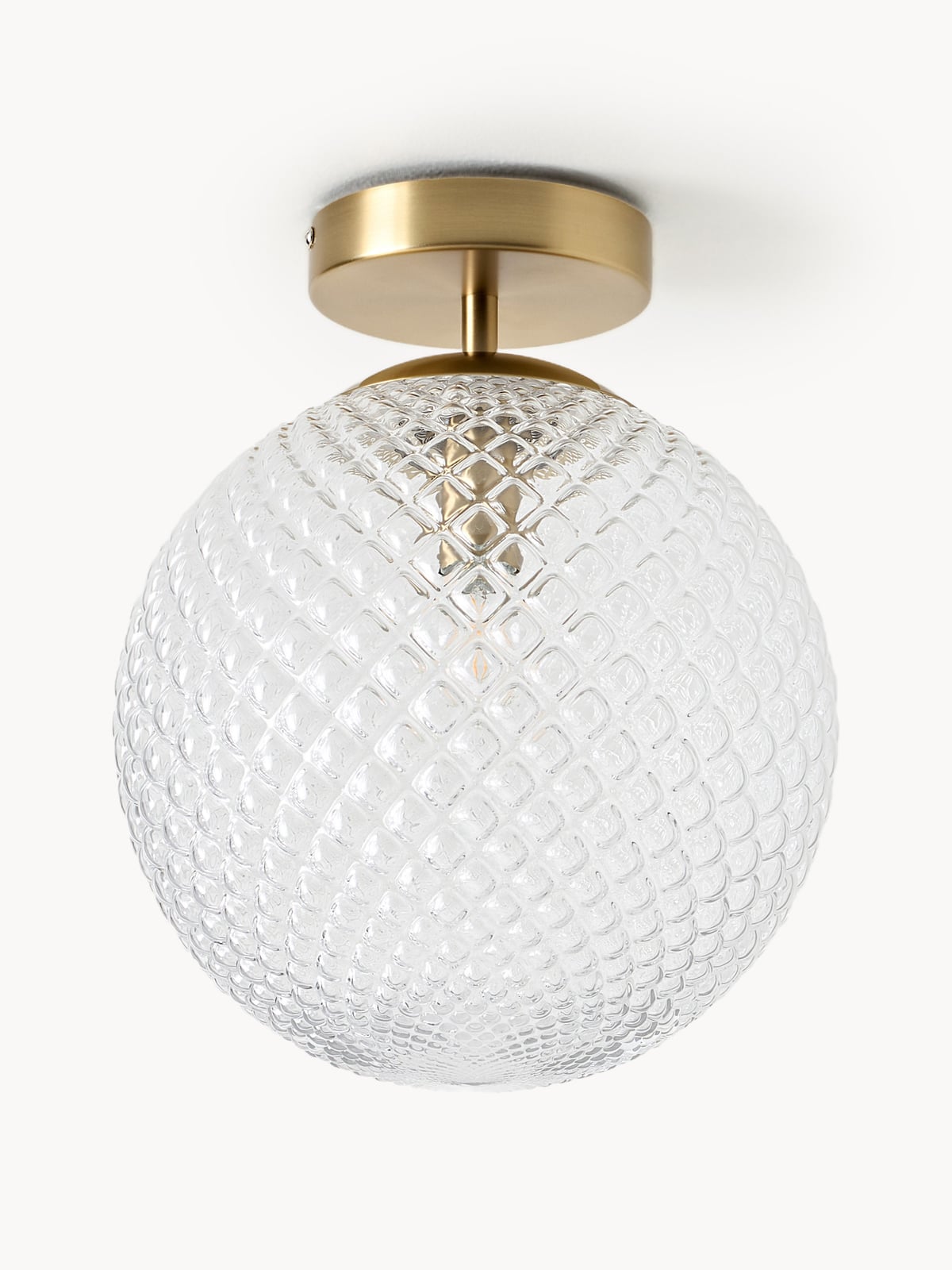 Oakmere Small Glass Ceiling Lamp Lorna