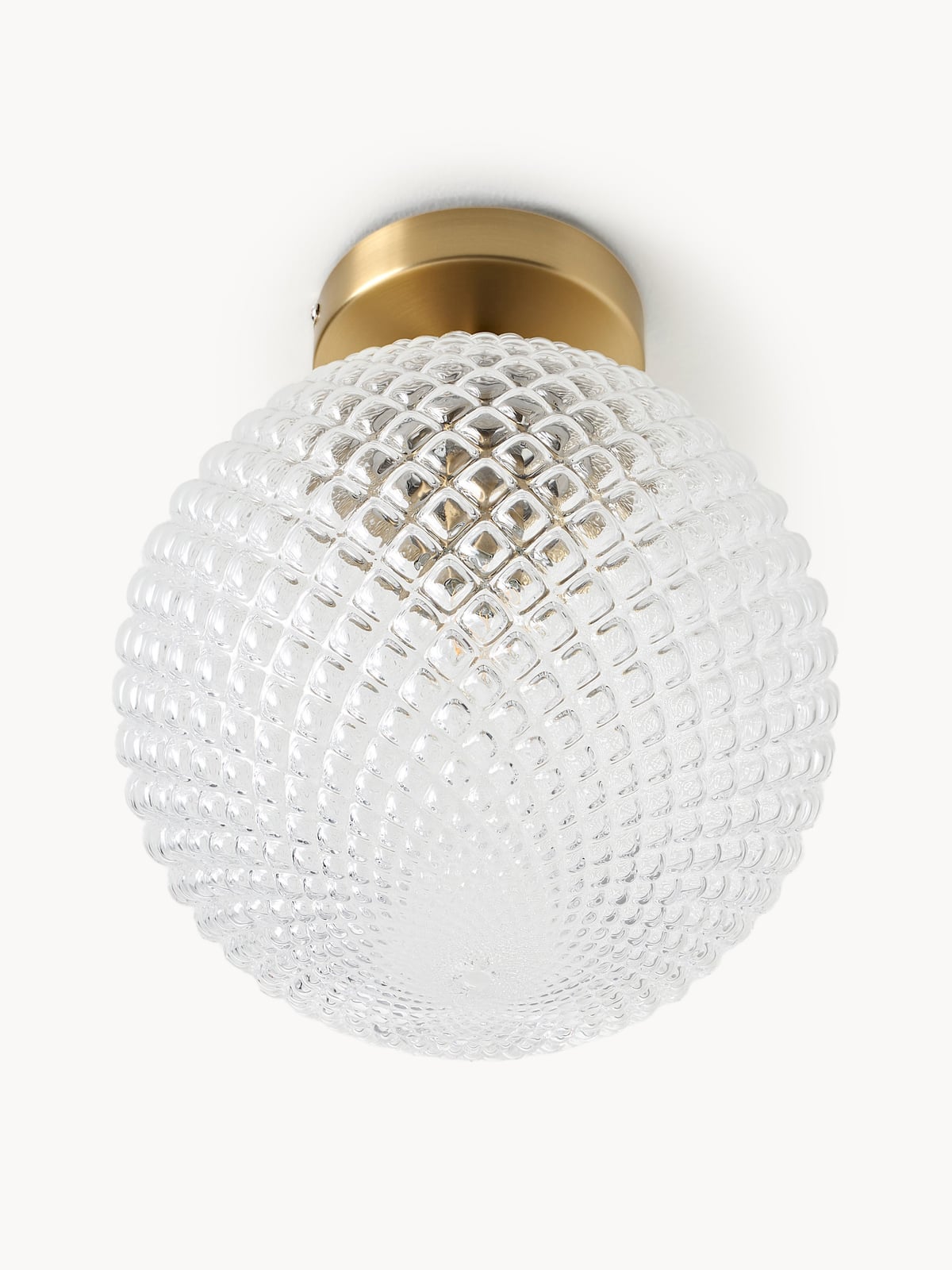 Oakmere Small Glass Ceiling Lamp Lorna