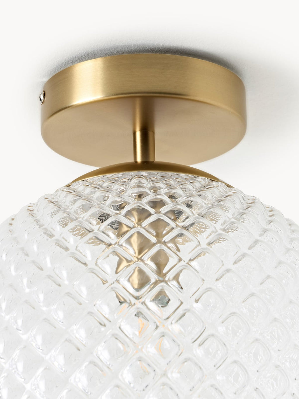 Oakmere Small Glass Ceiling Lamp Lorna