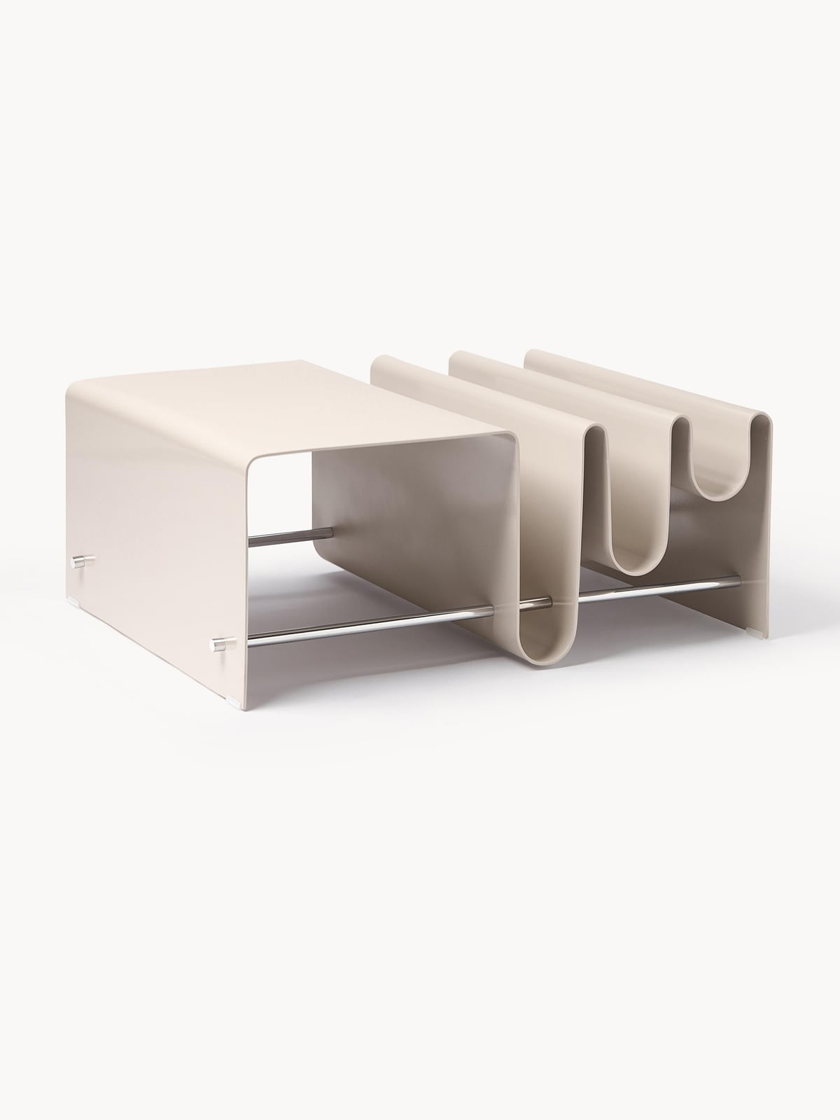 Ormesby Metal Coffee Table with Magazine Rack