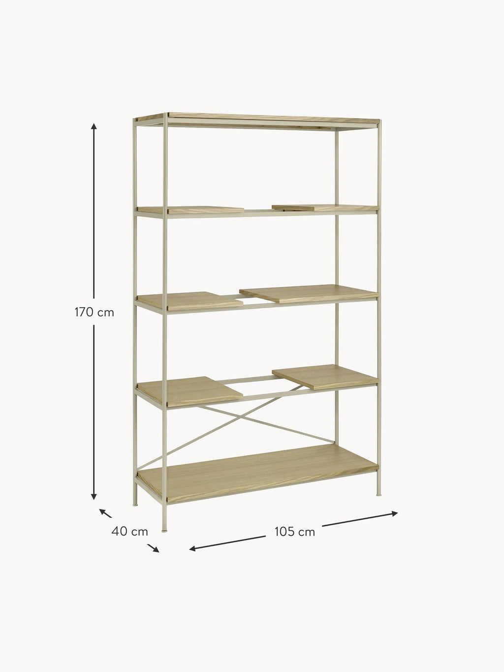 Ormesby Metal Shelf Unit