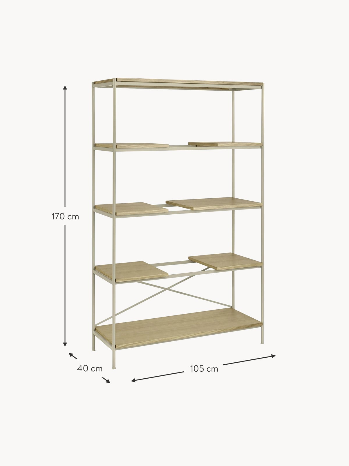 Ormesby Metal Shelf Unit