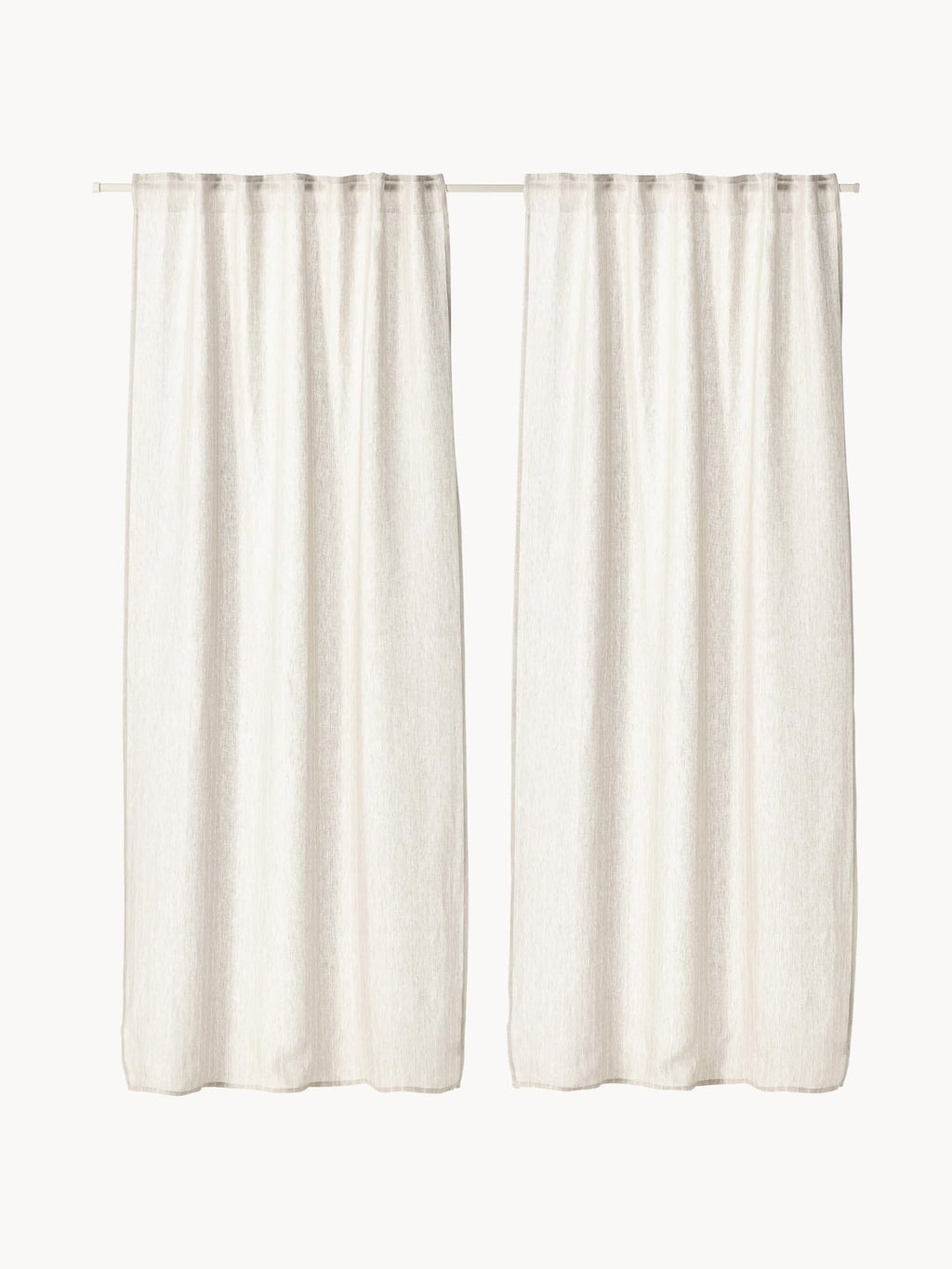 Osgodby Sheer Multi-Band Curtains, Set of 2, W 130 cm
