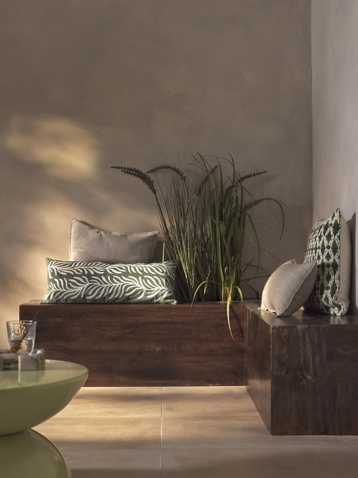 Oswald Outdoor Cushion Cover with Woven Pattern