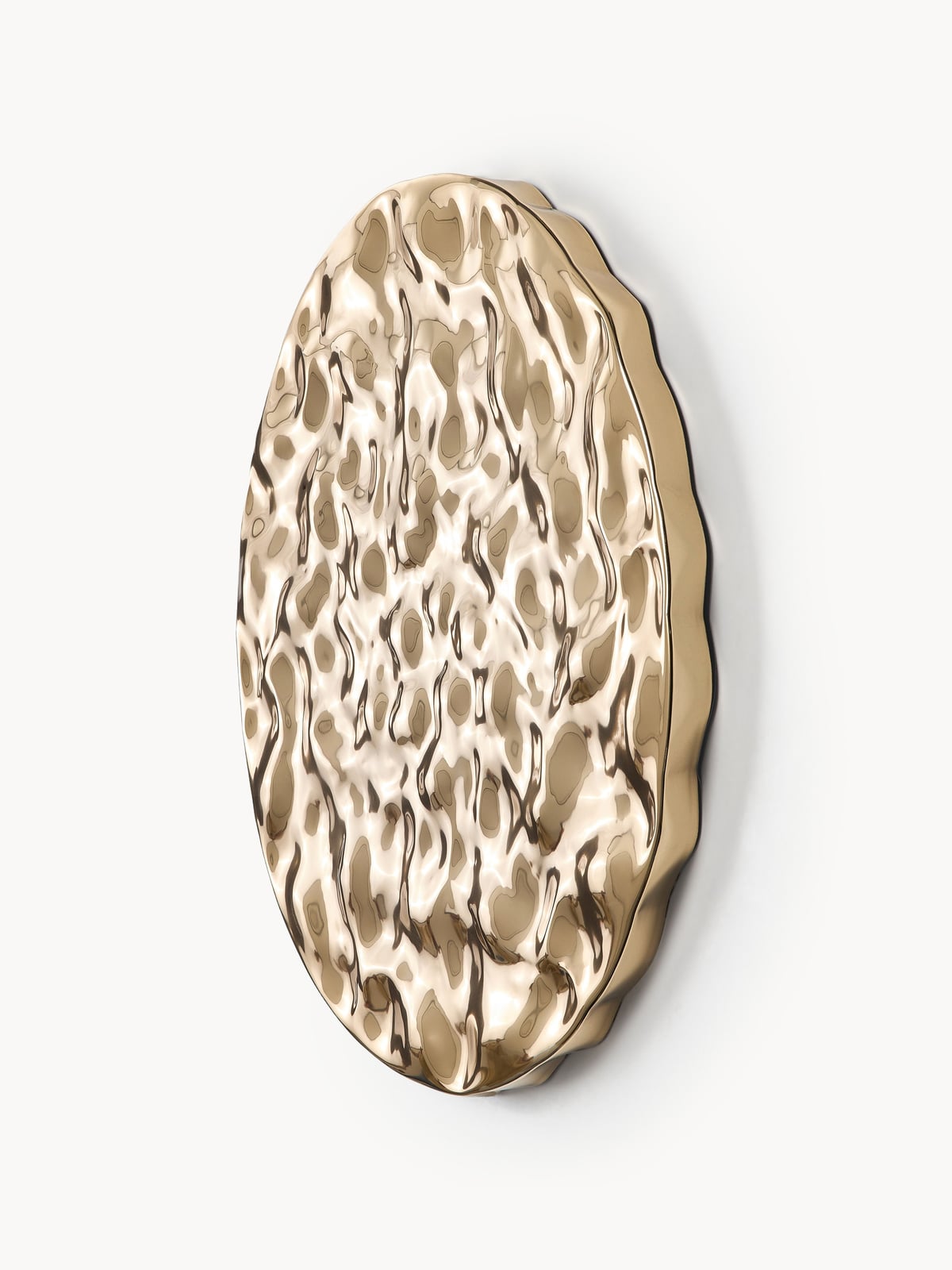Oswald Wall Object with Hammered Surface, Ø 100 cm