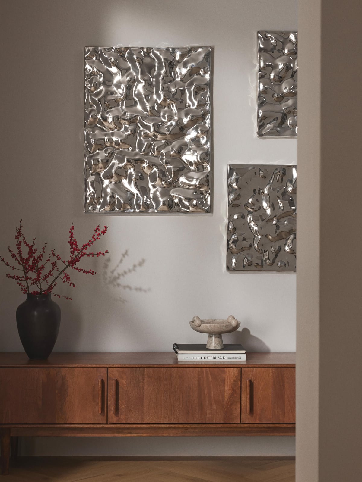 Oswald Wall Object with Hammered Surface