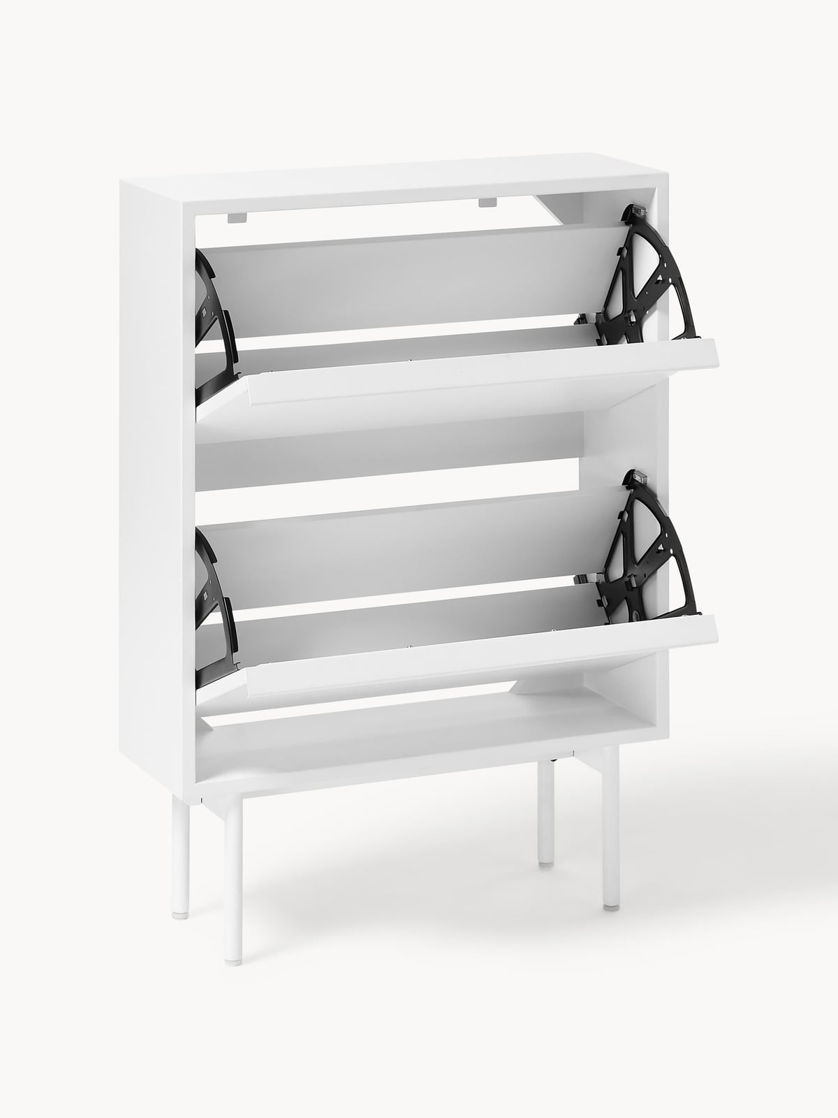 Otterburn Wooden Shoe Cupboard with Folding Shelves
