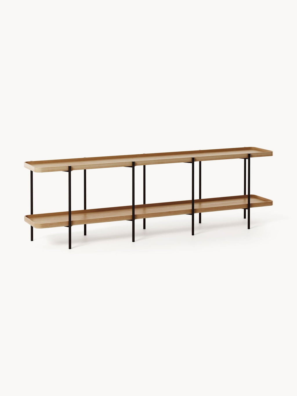 Ousby Low Wooden Shelving Unit