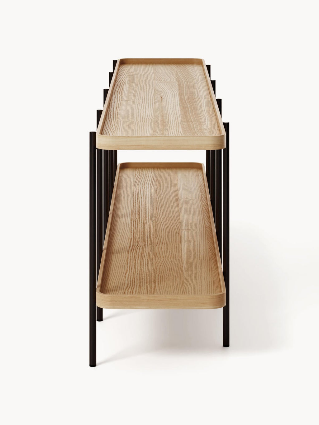 Ousby Low Wooden Shelving Unit