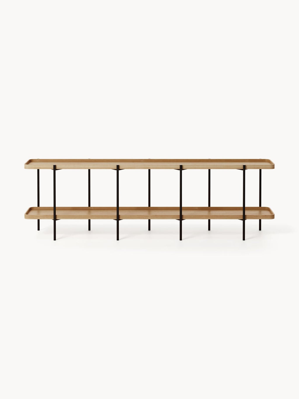 Ousby Low Wooden Shelving Unit