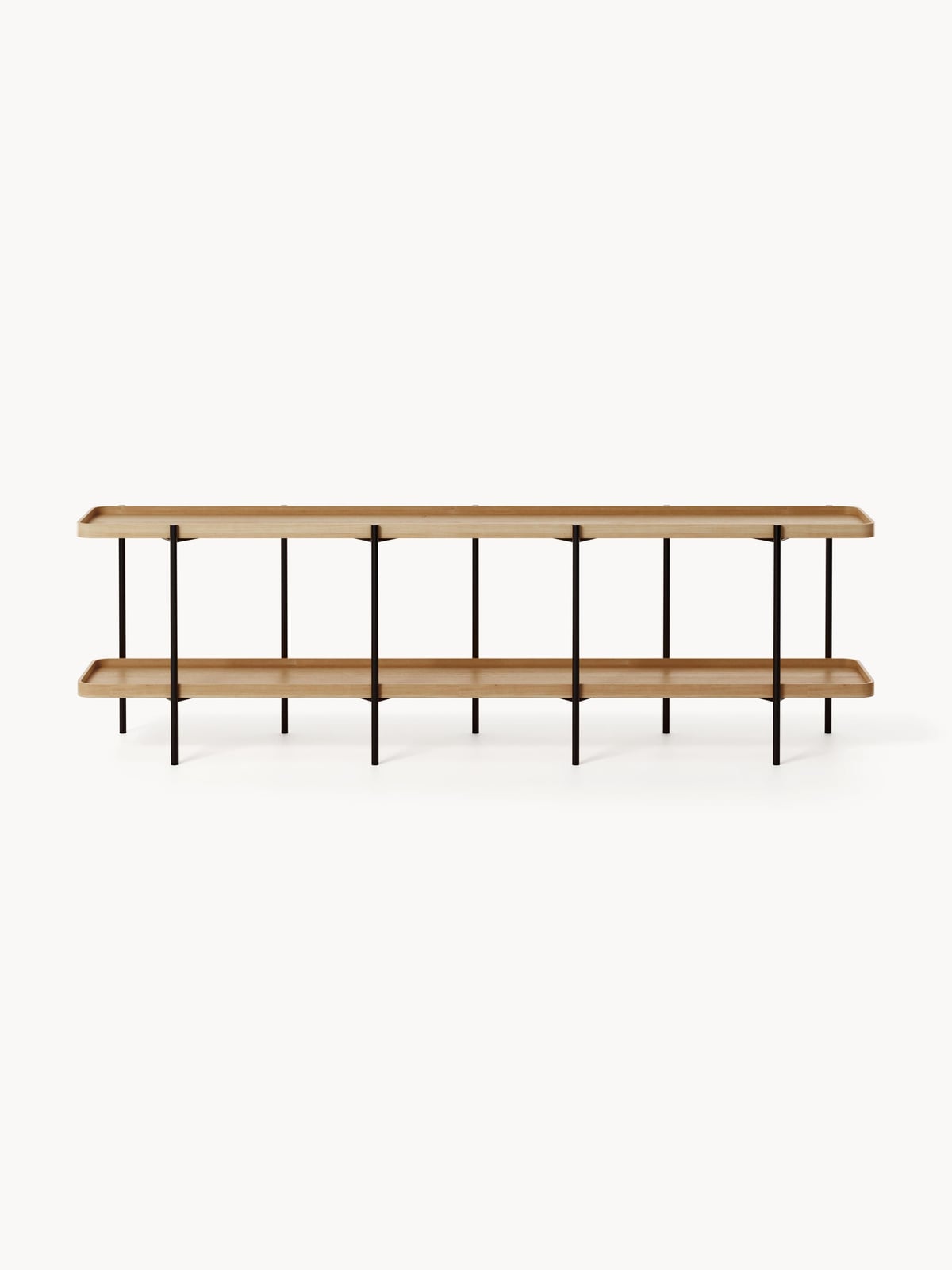 Ousby Low Wooden Shelving Unit