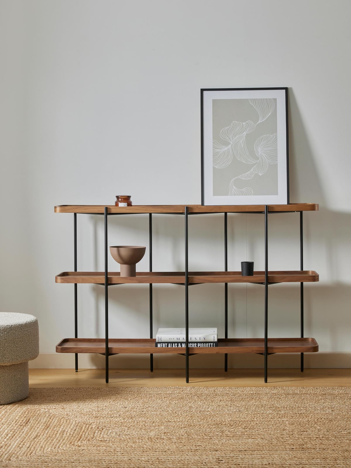 Ousby Wooden Shelving Unit