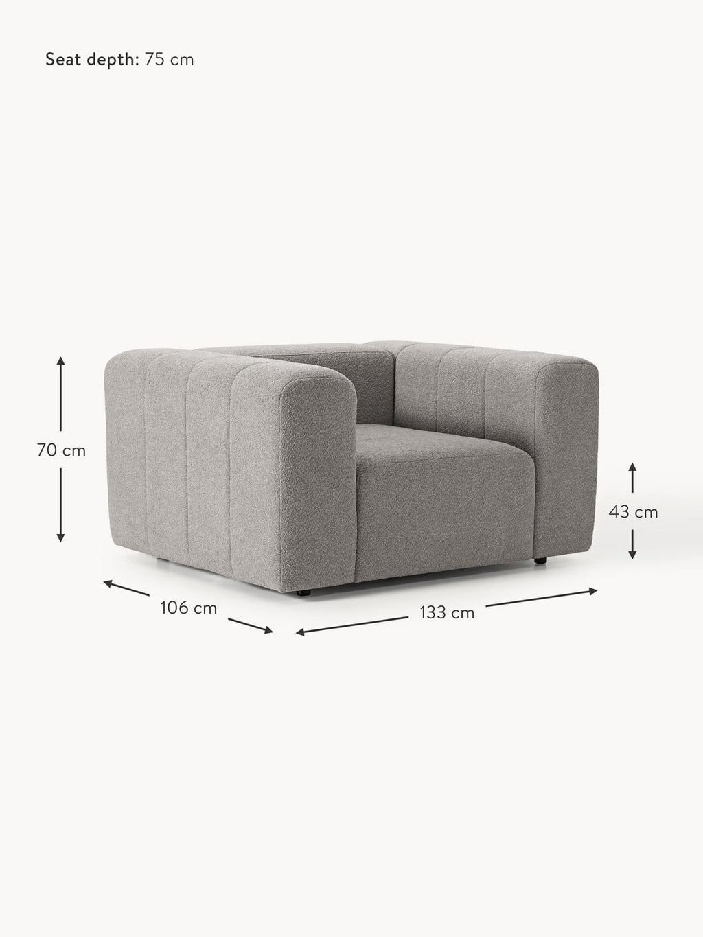 Pateley Bouclé Lounge Chair