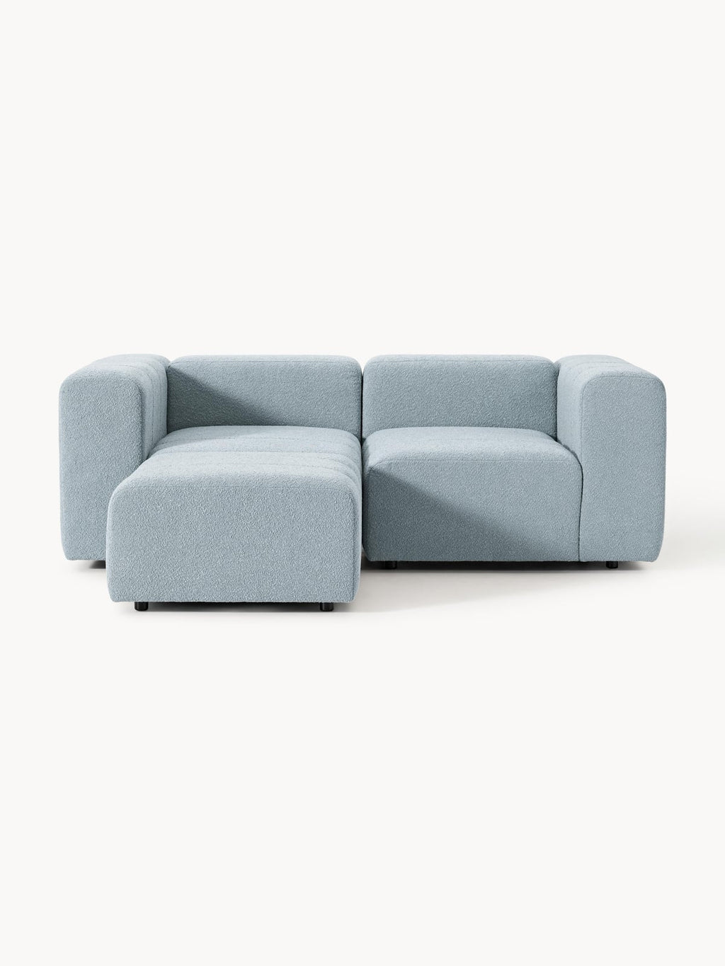 Pateley Bouclé Modular Sofa (2-seater) with Ottoman (left/right)