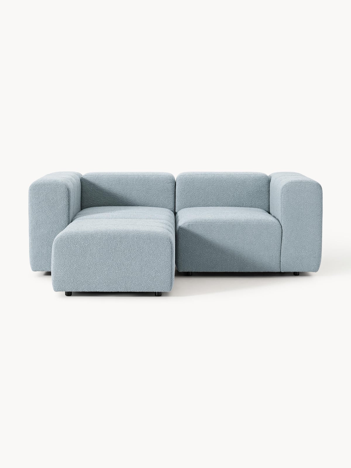 Pateley Bouclé Modular Sofa (2-seater) with Ottoman (left/right)