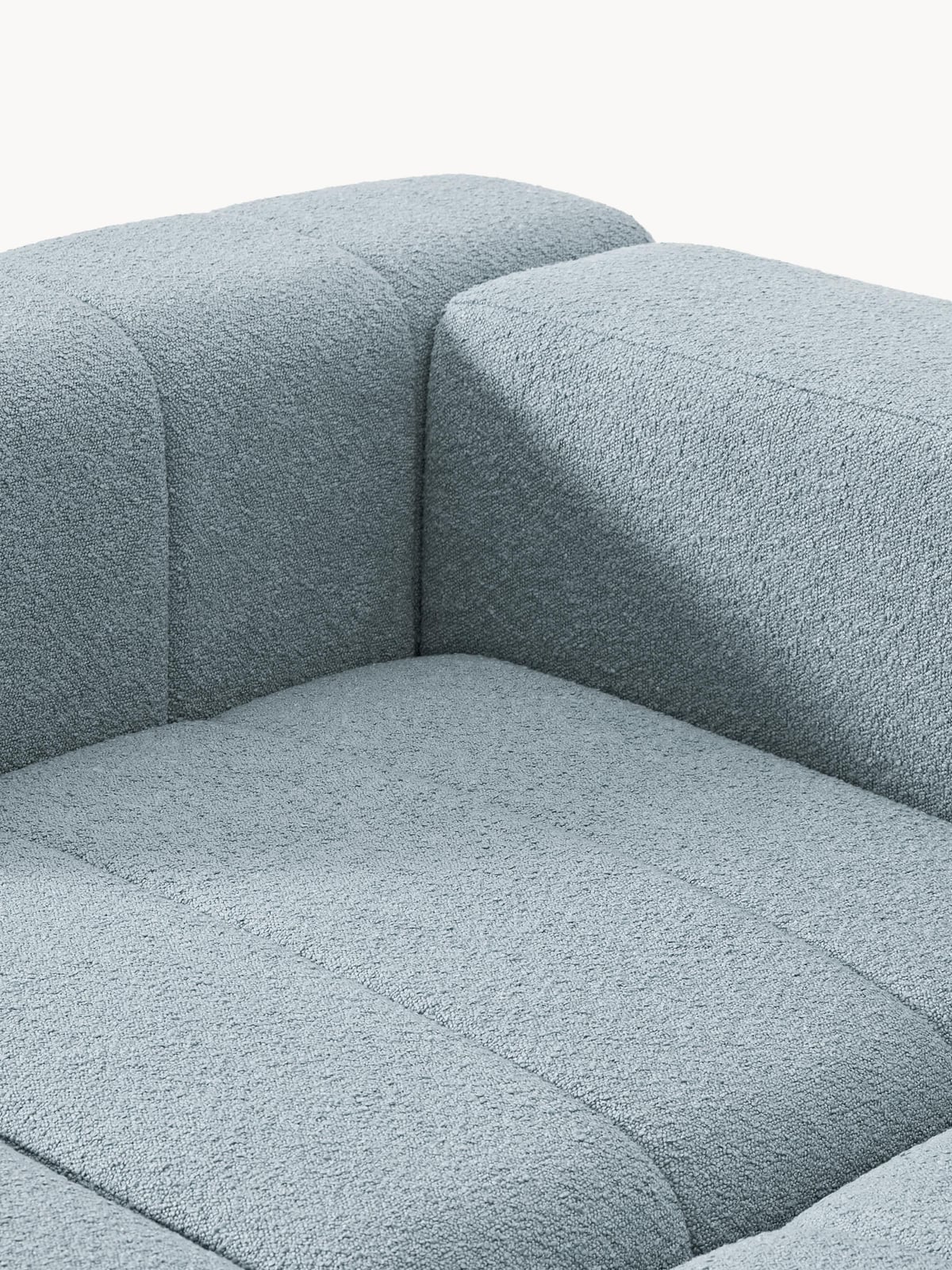 Pateley Bouclé Modular Sofa (2-seater) with Ottoman (left/right)