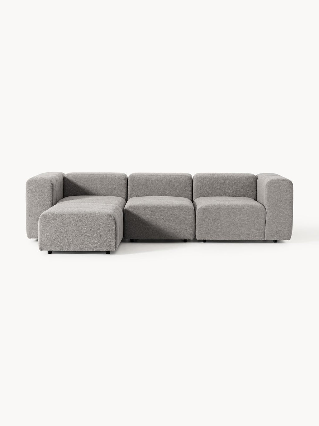 Pateley Bouclé Modular Sofa (4-seater) with Ottoman (left/right)