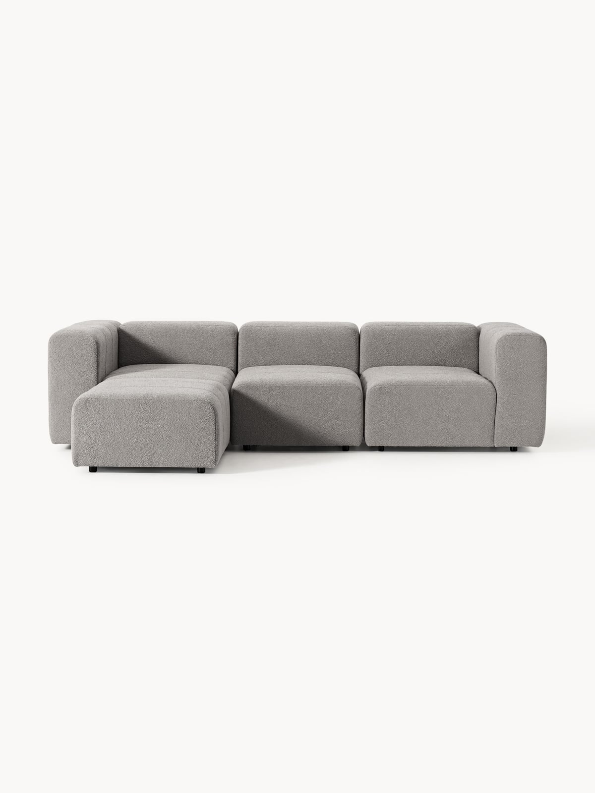 Pateley Bouclé Modular Sofa (4-seater) with Ottoman (left/right)