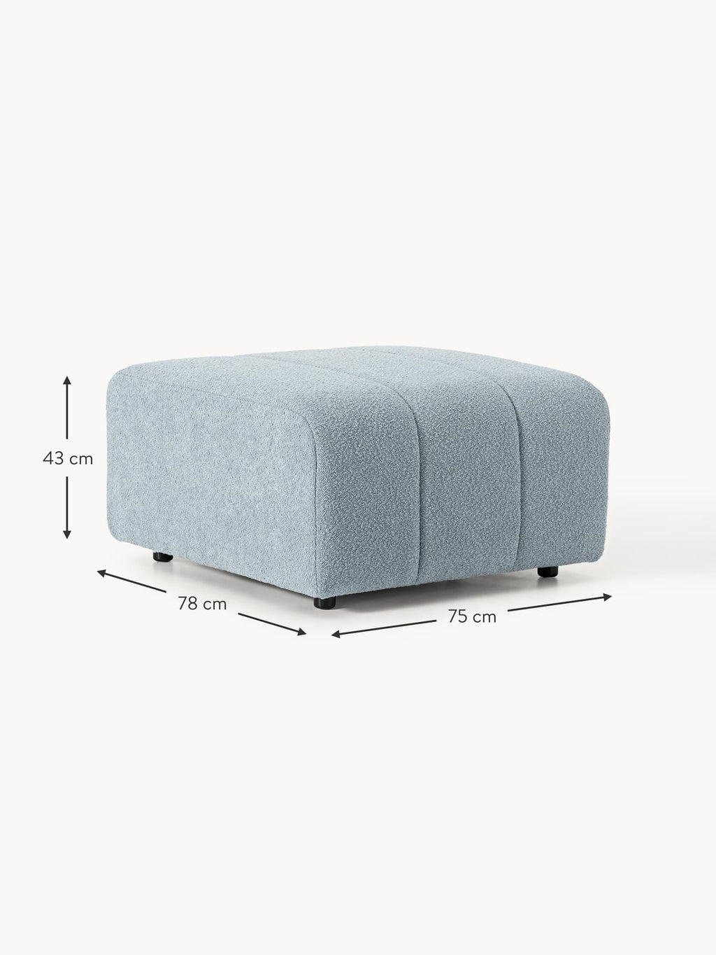 Pateley Bouclé Ottoman