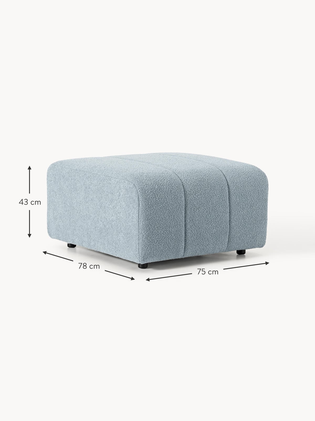Pateley Bouclé Ottoman