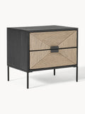 Pateley Mango Wood Bedside Table with Drawers